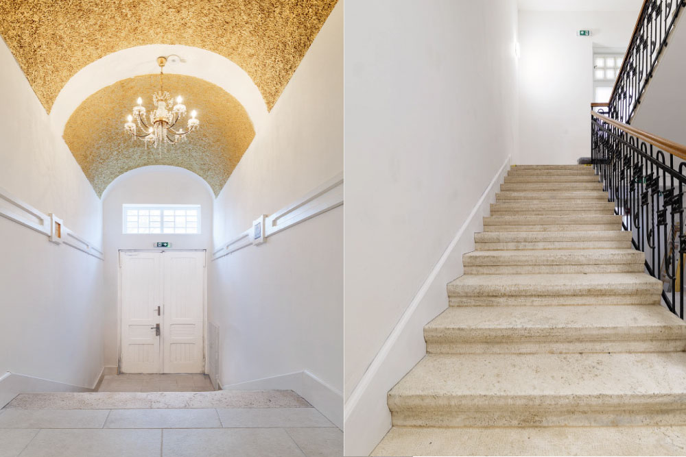 Vstupná chodba a schodisko Rezidencie Moyzesova Košice